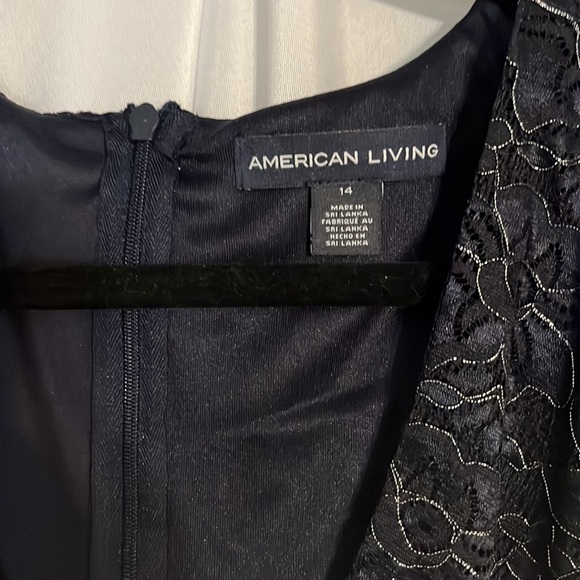 American Living Dress Navy and Silver - Picture 4 of 5